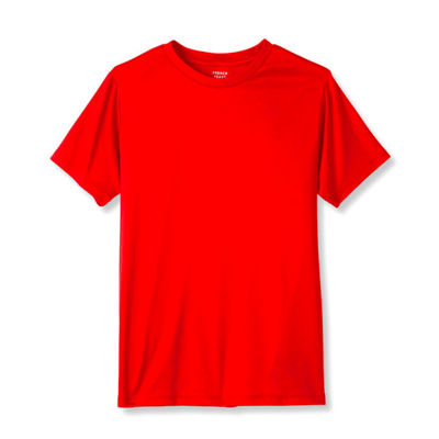 base layer red performance tee for kids